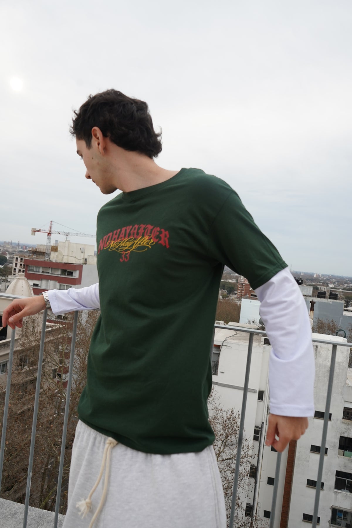 Remera manga larga Verde