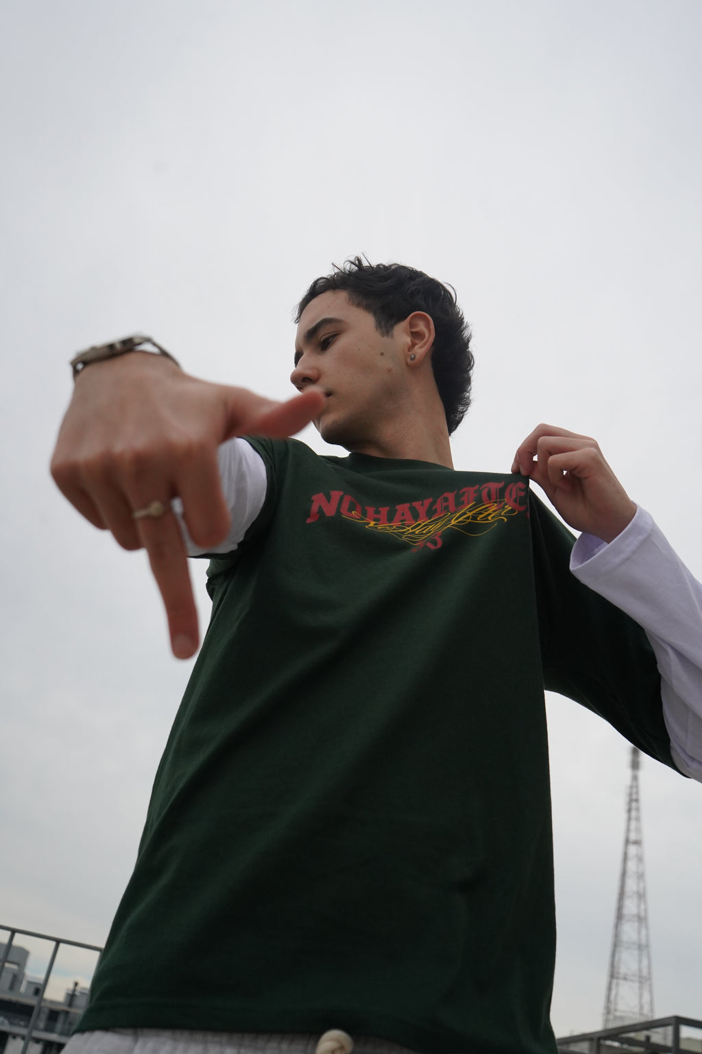 Remera manga larga Verde