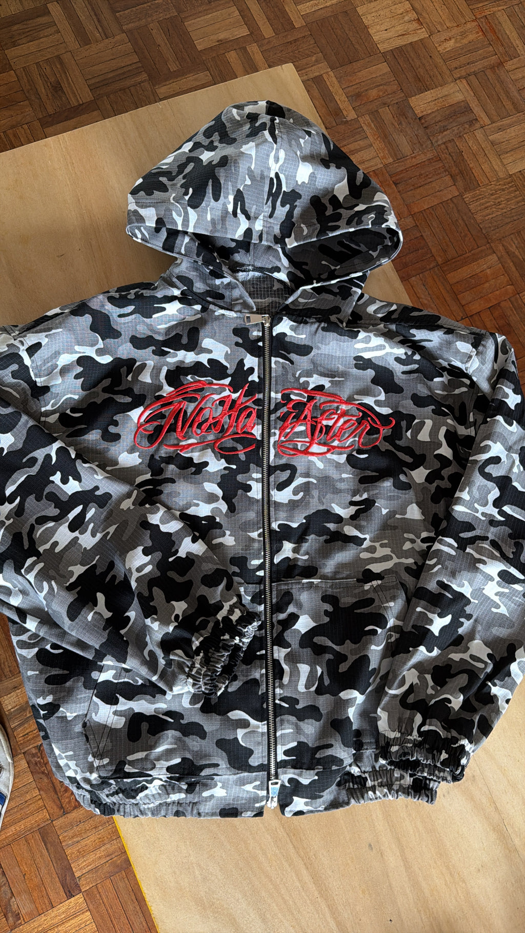 Campera Camuflada Gris