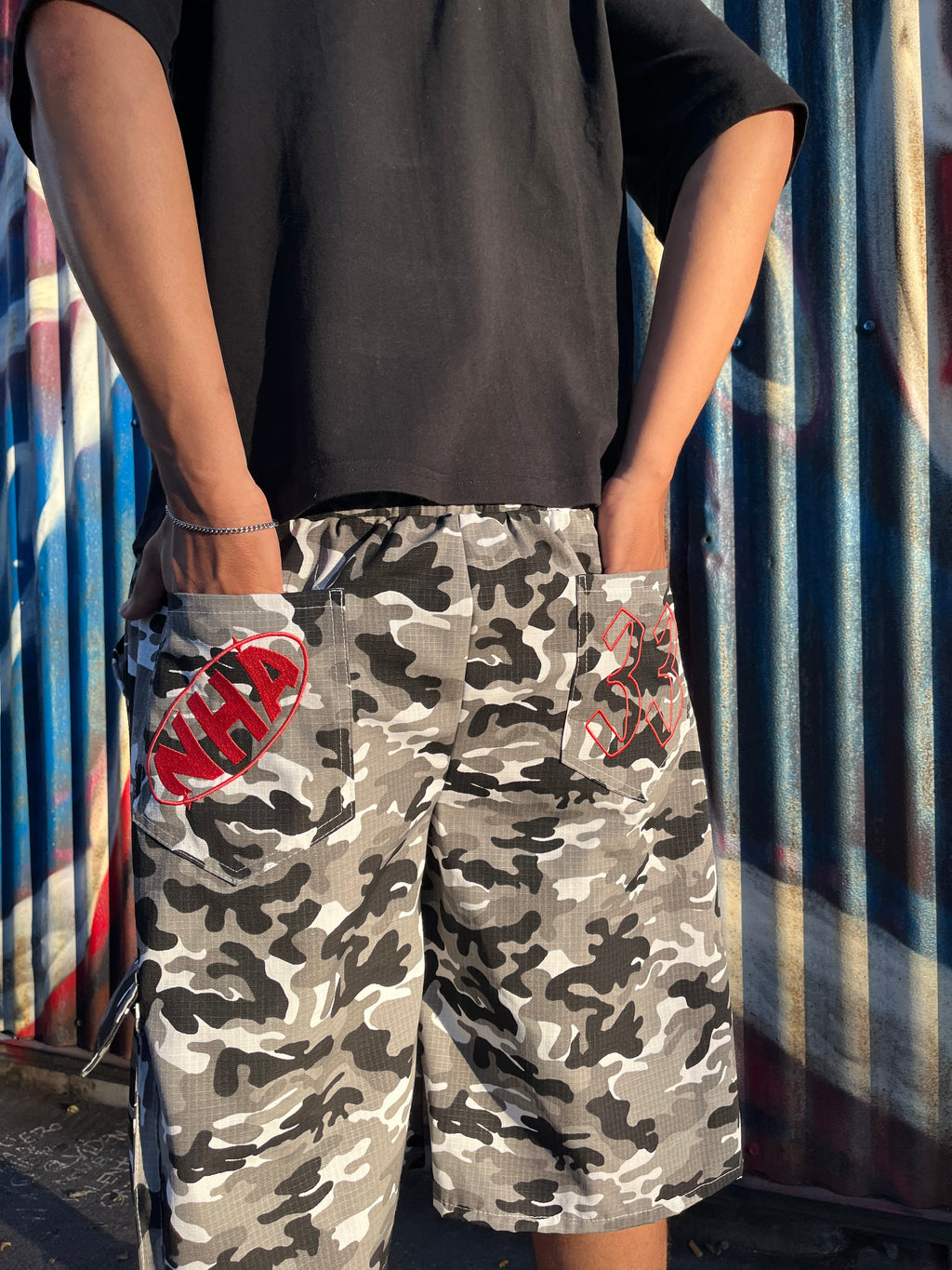 Bermuda Camuflada Blanca