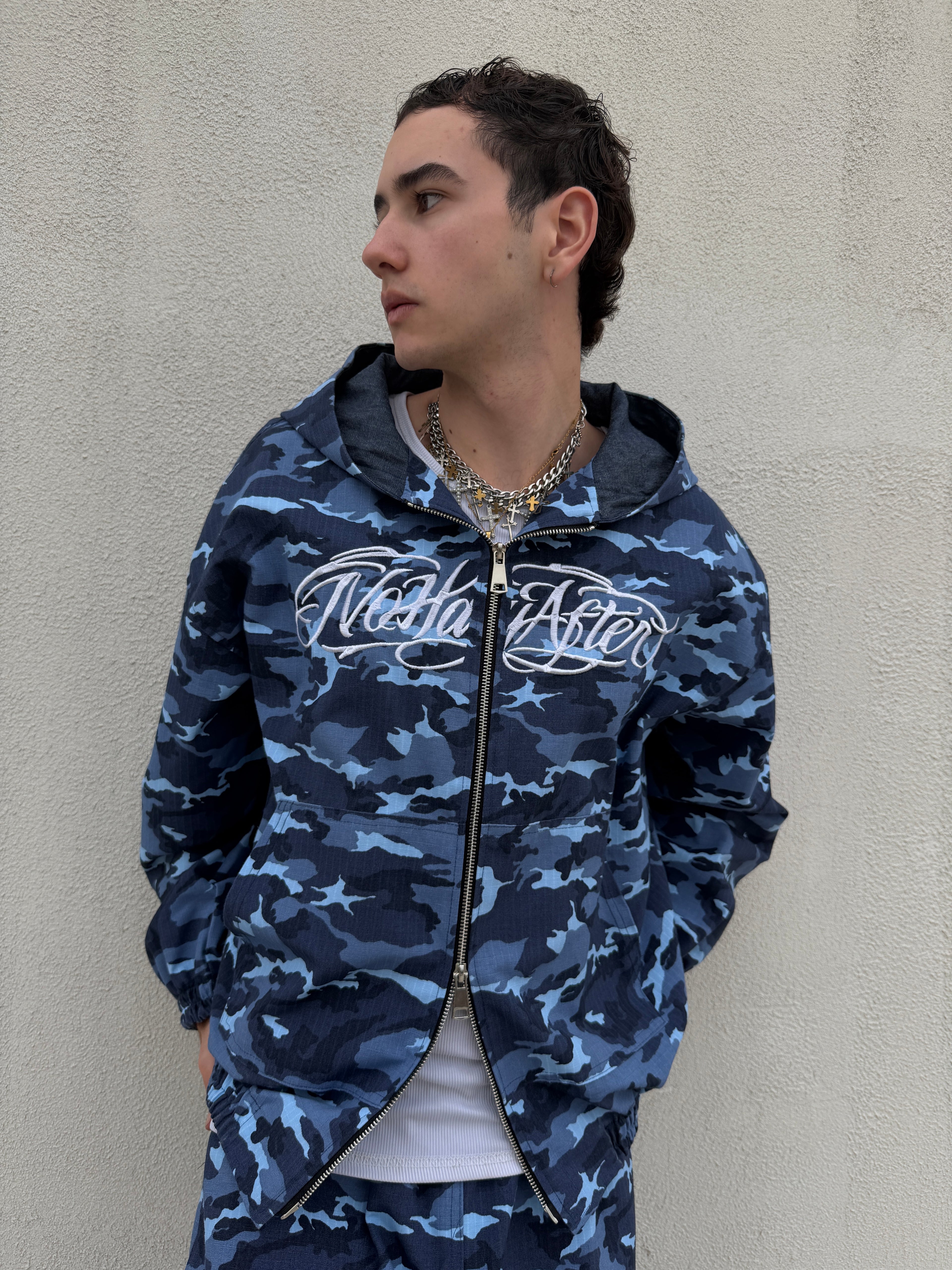 Campera Camuflada Azul