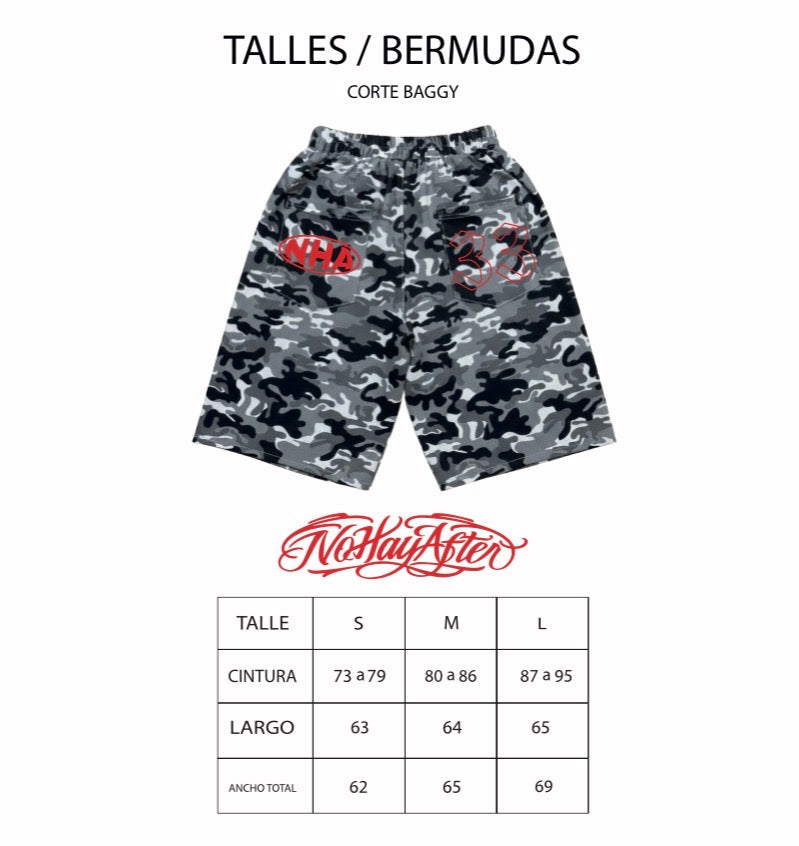 Bermuda Camuflada Blanca