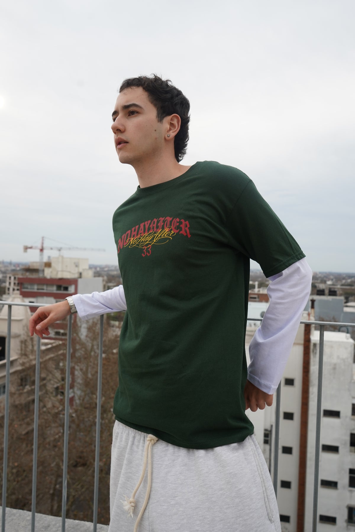 Remera manga larga Verde