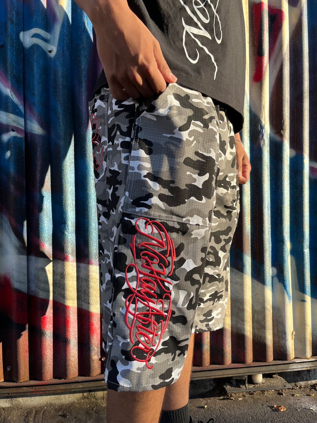 Bermuda Camuflada Blanca