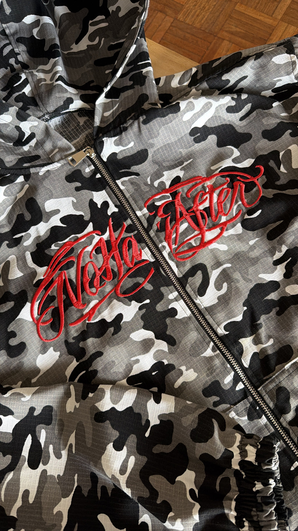 Campera Camuflada Gris