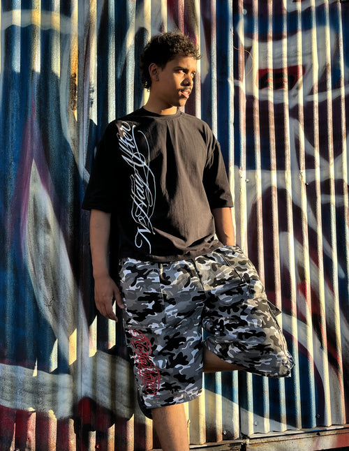 Bermuda Camuflada Blanca