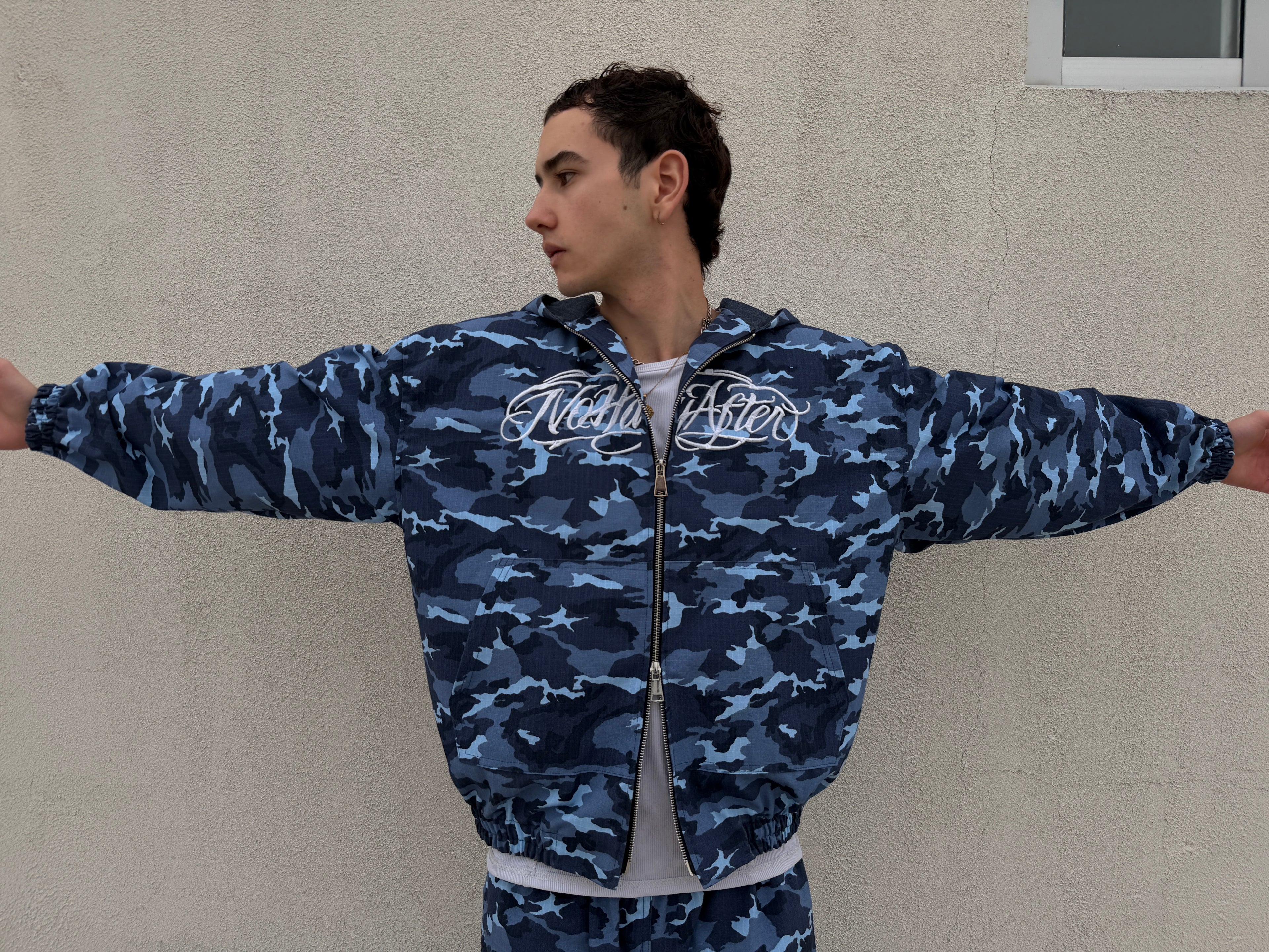 Campera Camuflada Azul