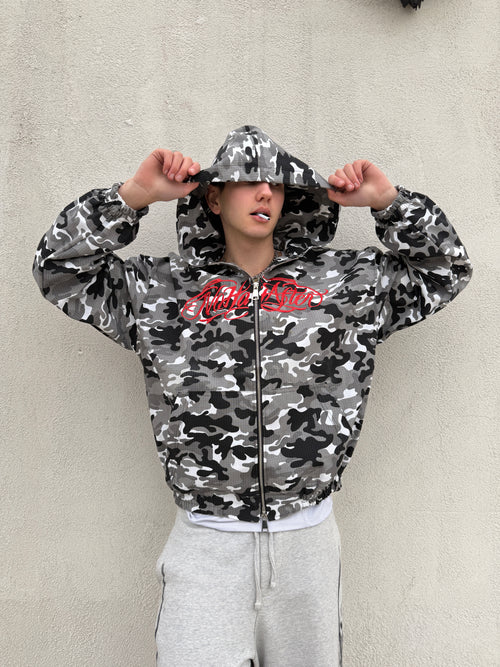 Campera Camuflada Gris