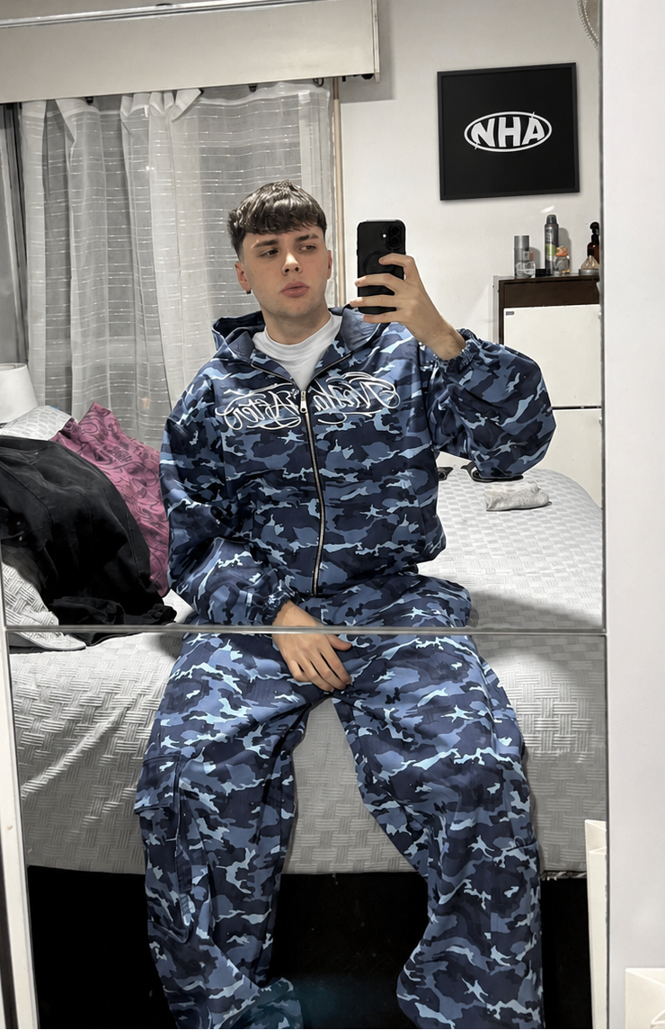 Campera Camuflada Azul