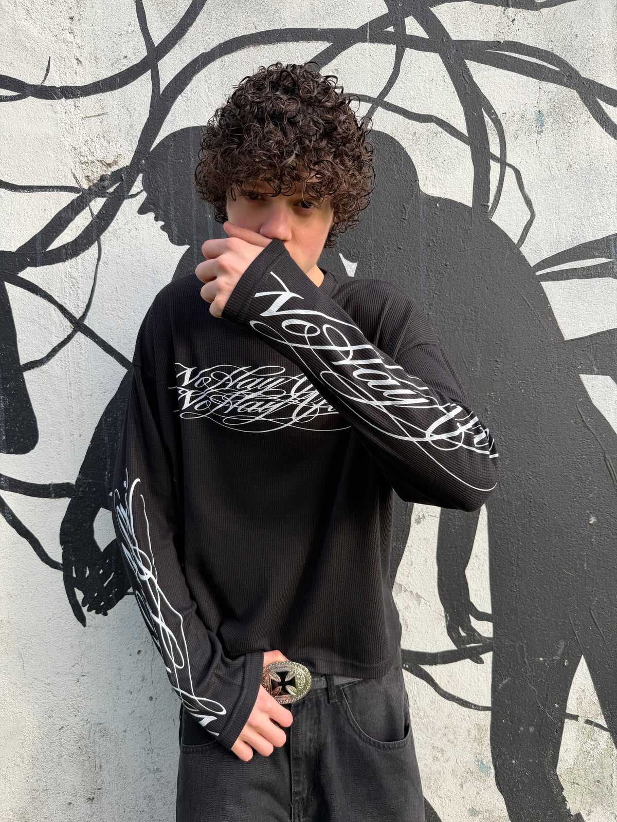 Remera Manga Larga Waffle