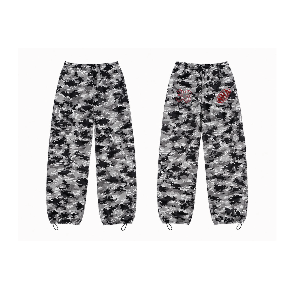 Pantalon Baggy Camuflado gris