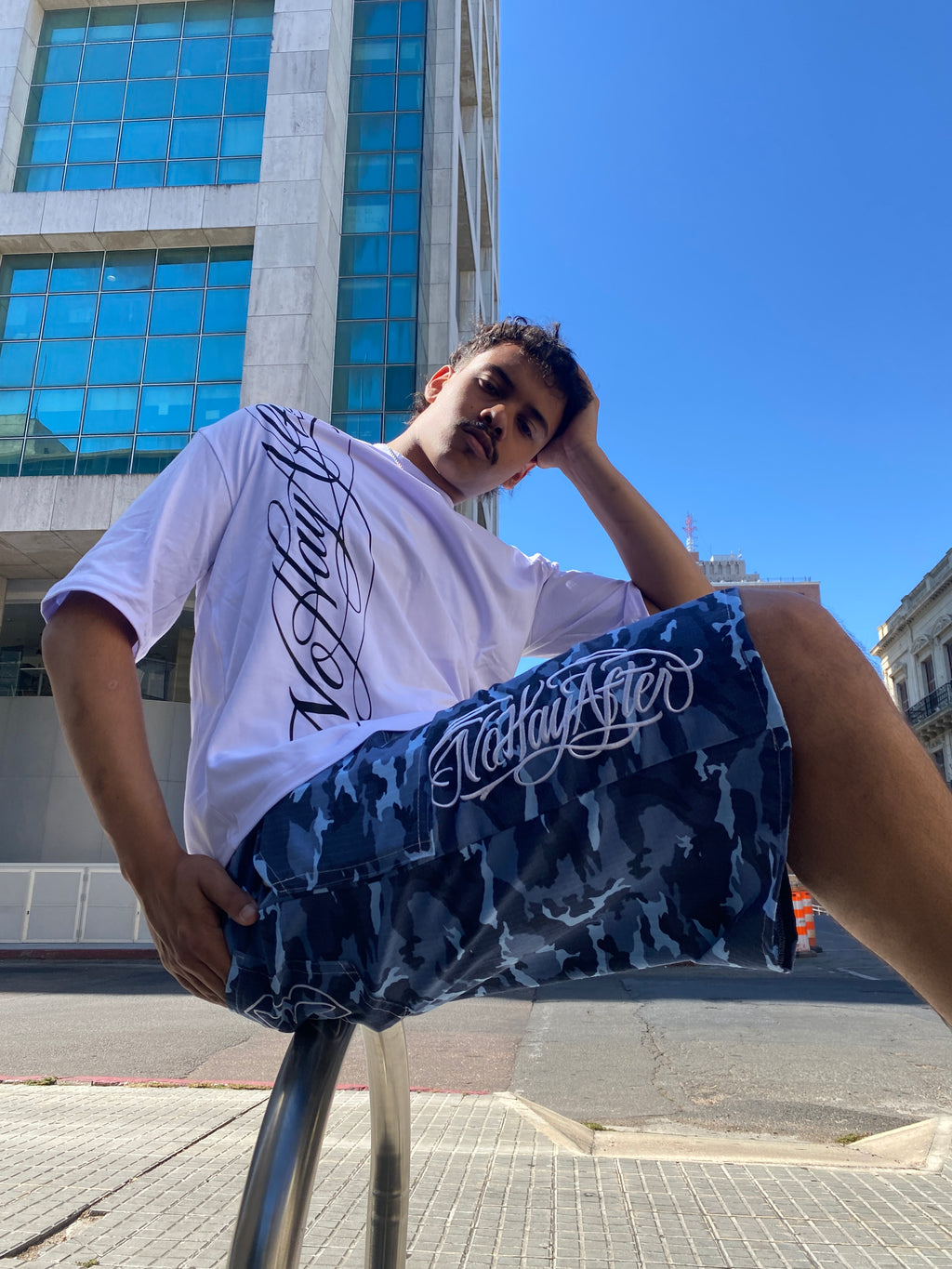 Bermuda Camuflada Azul