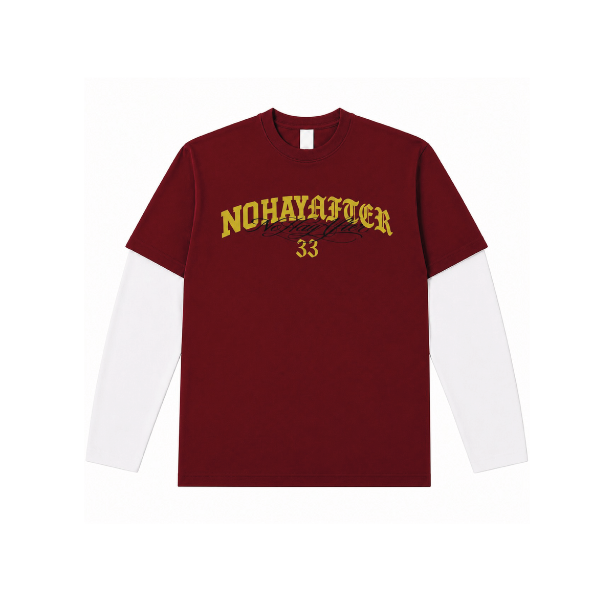 Remera manga larga Bordo