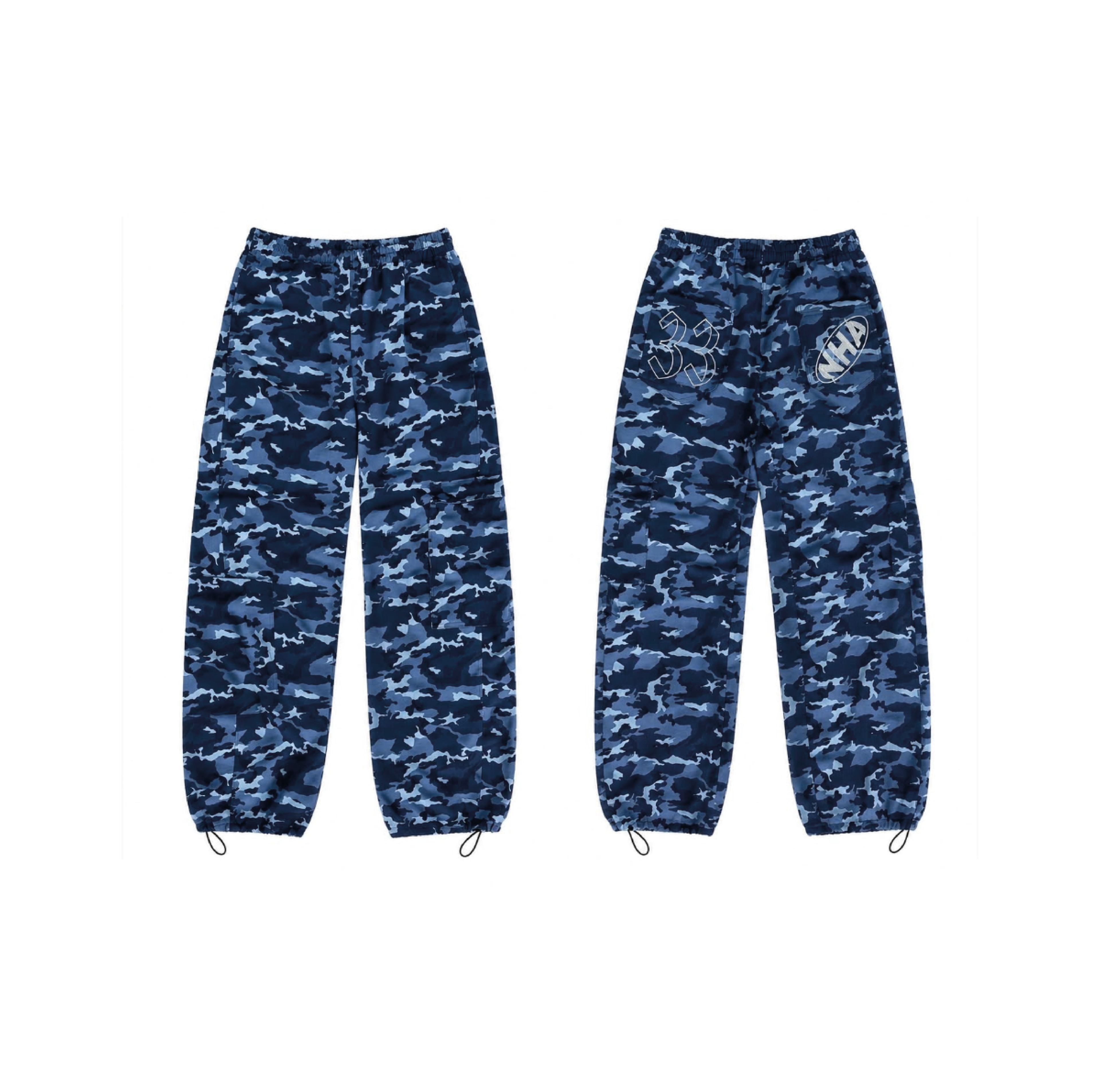 Pantalon Baggy Camuflado Azul