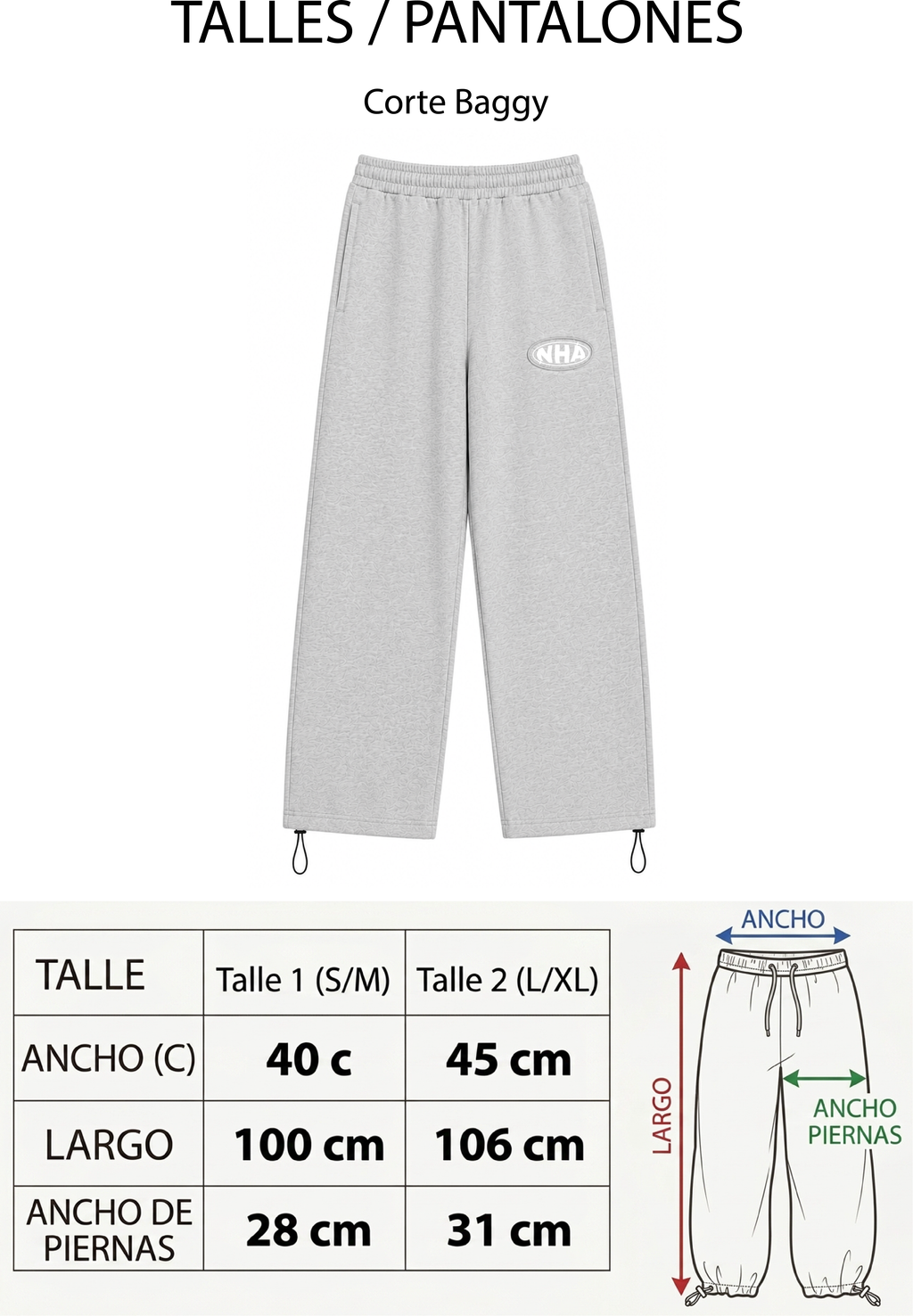 Pantalon Deportivo Baggy