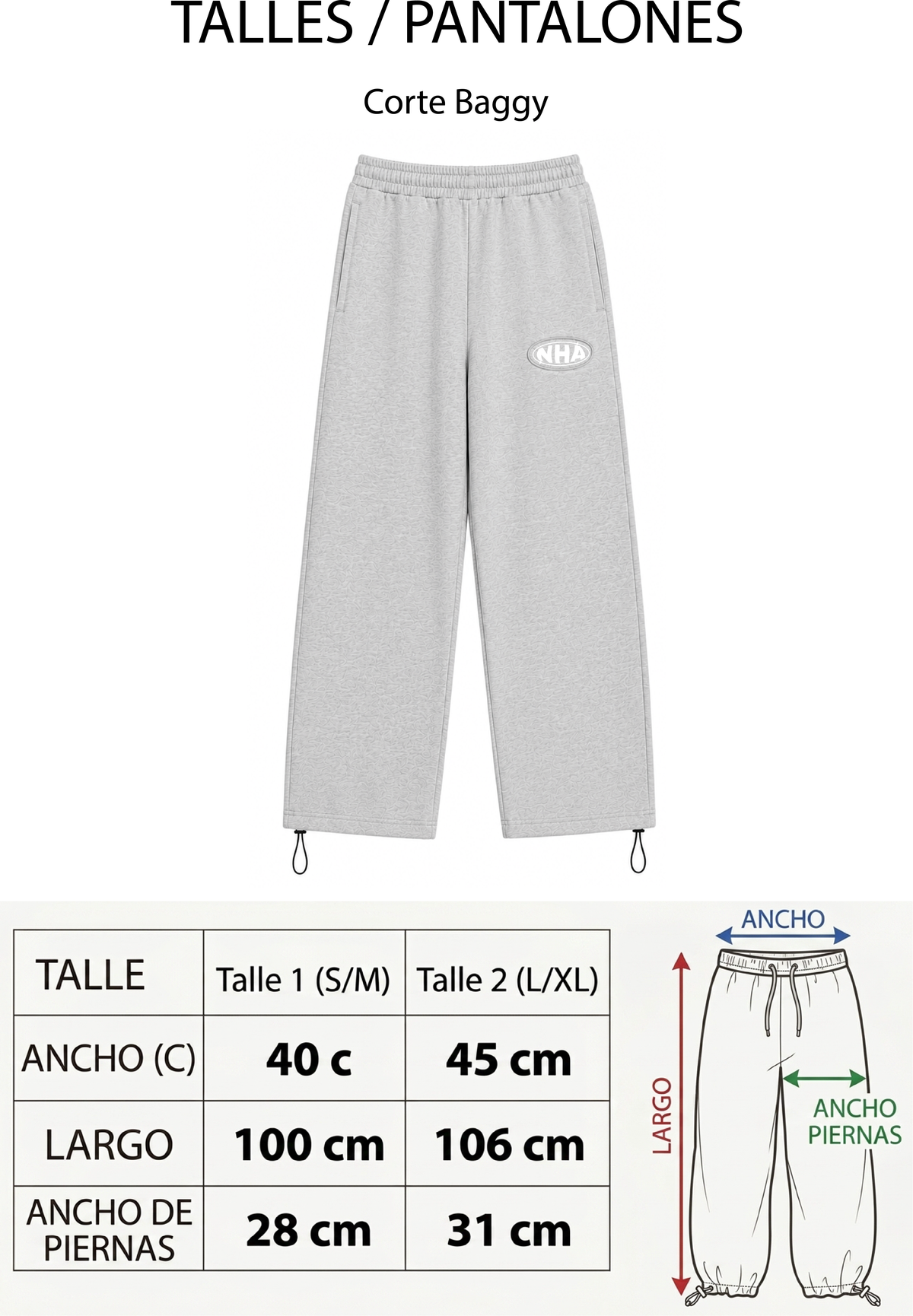 Pantalon Deportivo Baggy